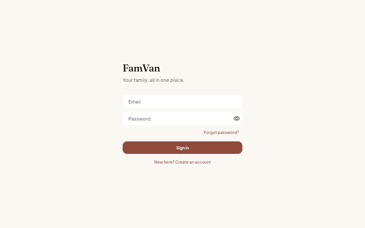 FamVan screenshot