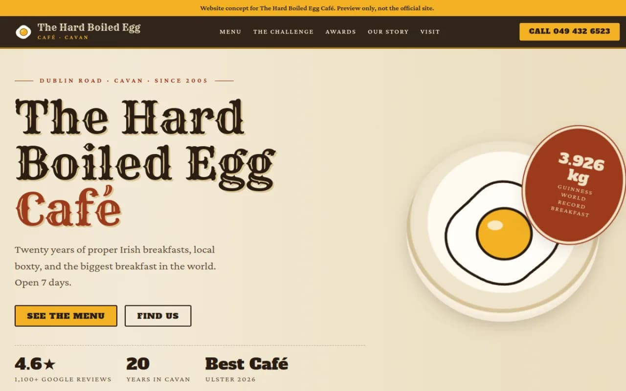 The Hard Boiled Egg Café screenshot